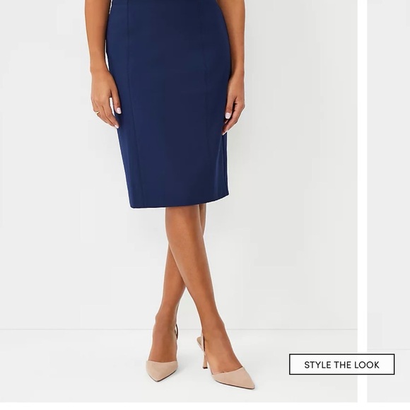 Ann Taylor Sapphire Blue Pencil Skirt - Picture 3 of 8